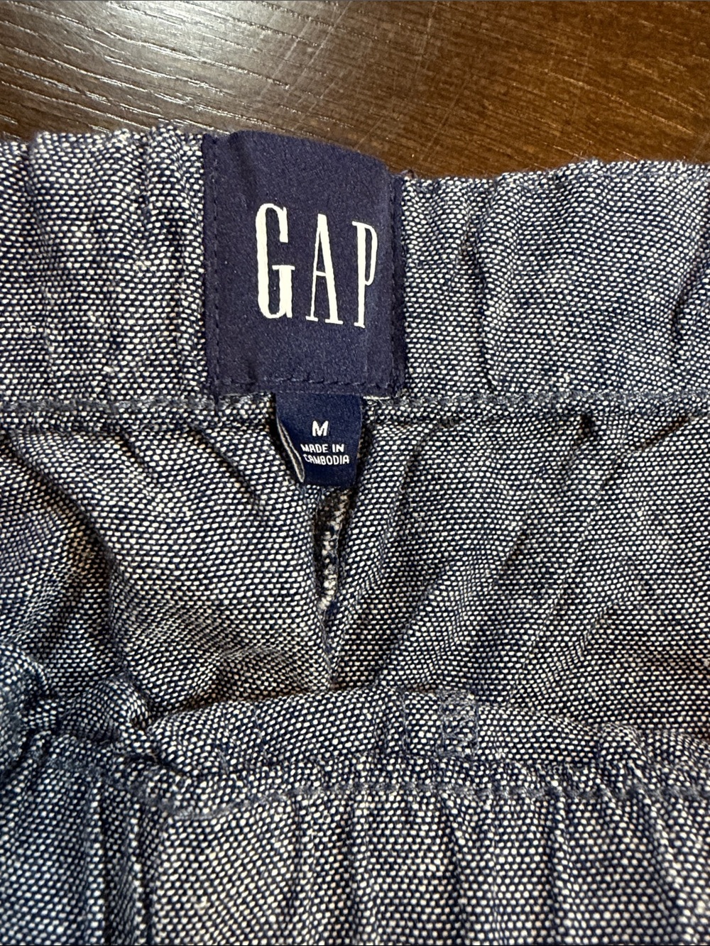 NWT GAP Linen Wide Leg Pants in Heathered Blue Coastal - Picture 6 of 12
